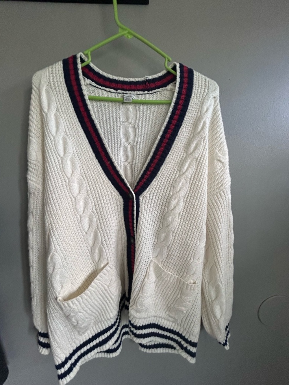 🆕🍓AE Oversized Cable Knit Cardigan - Picture 11 of 13